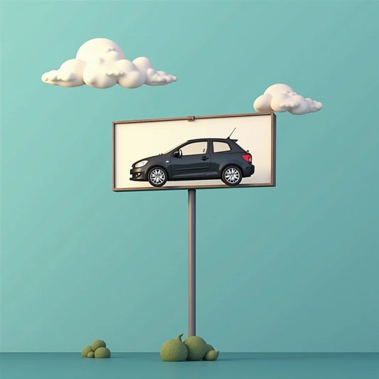 A Car On A Sign - Brand signals explained by a car on a sign that builds trust